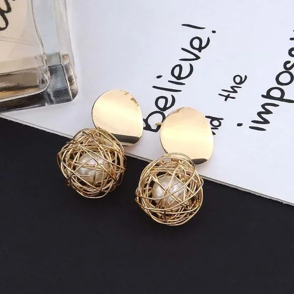 Earrings Women Stud Mada Bohemian Hoop Drop Cute Top Trendy Jewelry - Picture 3 of 8